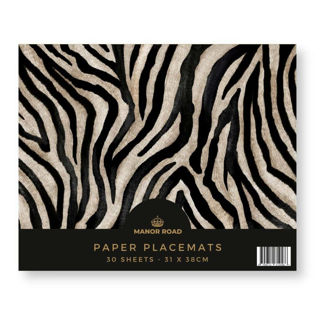 The Zebra Paper Placemat Pad - 30 sheets