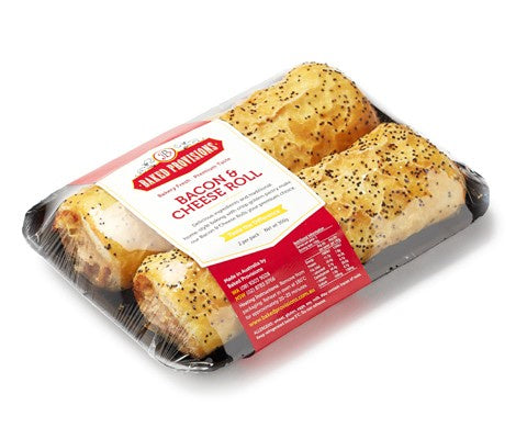 Baked Provisions Bacon & Cheese Roll 340g 2 Pack