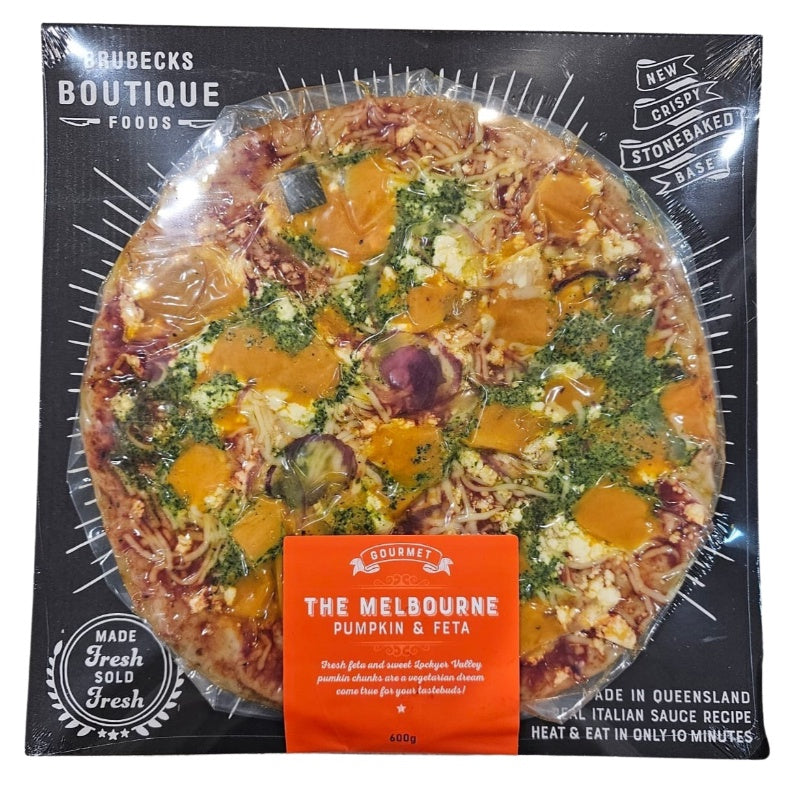 Brubecks 'The Melbourne' Pumpkin & Fetta Pizza 600g