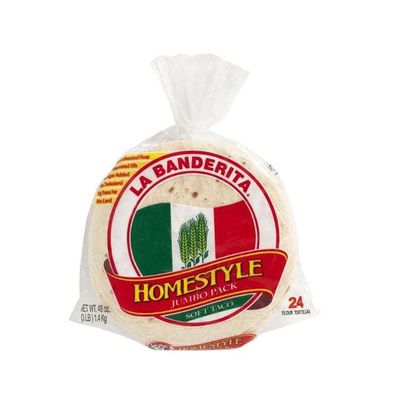 La Banderita Homestyle Jumbo Pack 9'' Flour Tortillas 24pk