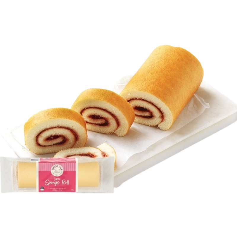 Bakers Oven Jam Sponge Roll 400g