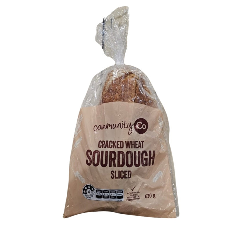 Community Co Cracked Wheat Sourdough Sliced 630g