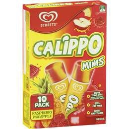 Calippo Raspberry & Pineapple Minis 10pk 575ml