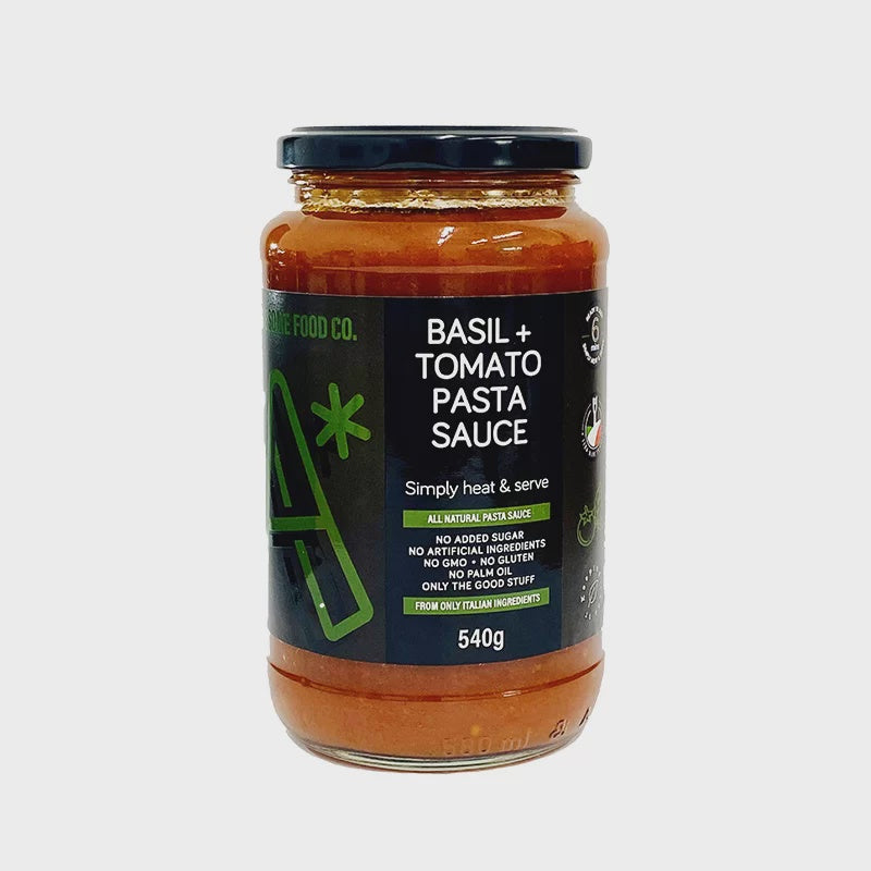 Awesome Food Co Basil + Tomato Pasta Sauce 540g