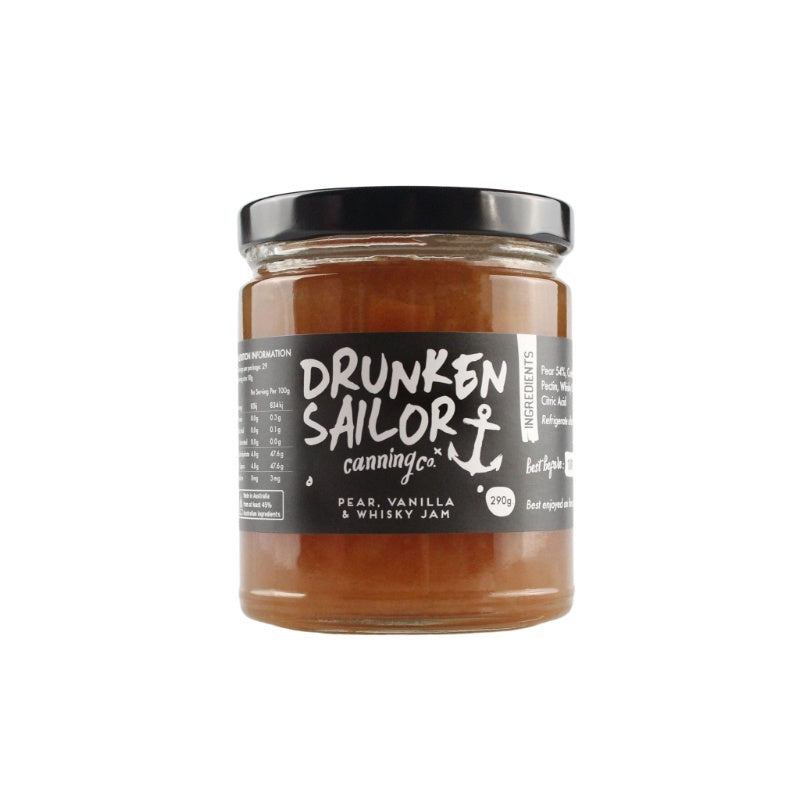 Drunken Sailor Pear Vanilla & Whisky Jam 290g