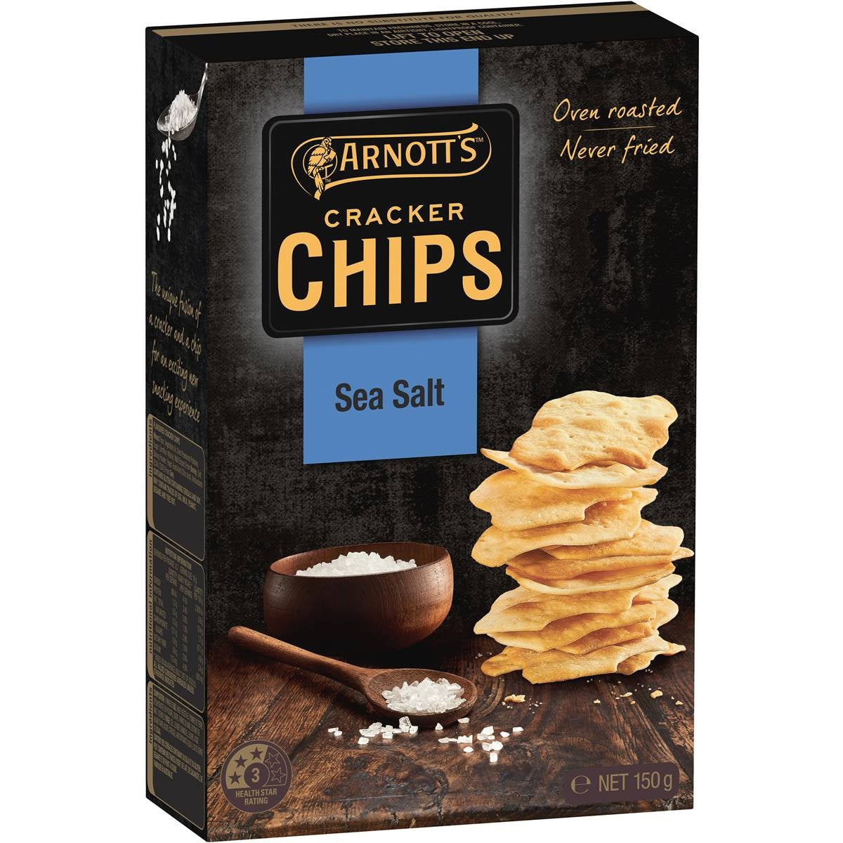 Arnotts Cracker Chips Sea Salt 150g