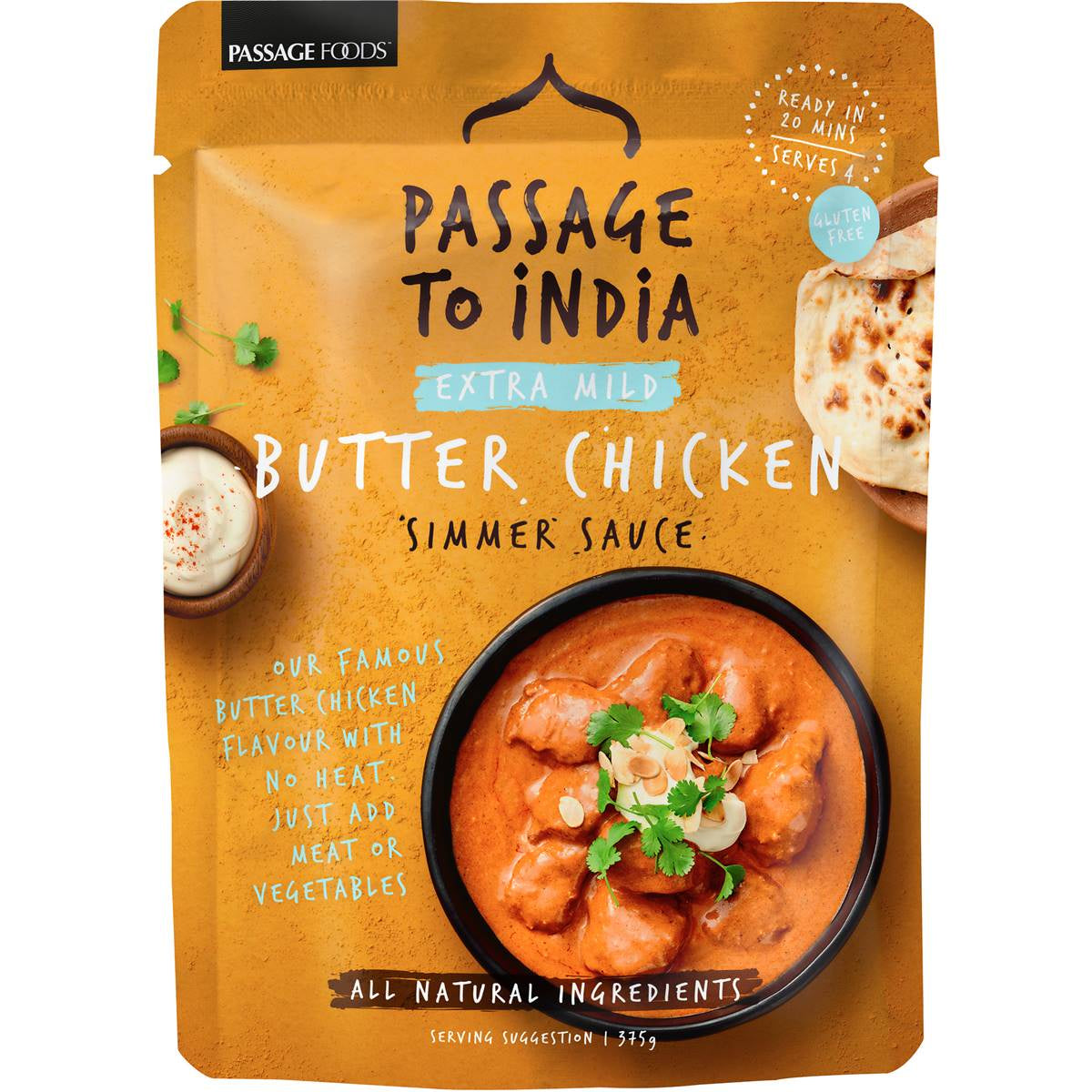 Passage To India Extra Mild Butter Chicken Sauce 375g