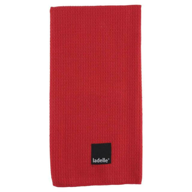 Ladelle Microfibre Tea Towel Red