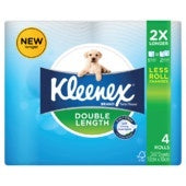 Kleenex Double Length Toilet Paper 4 pk