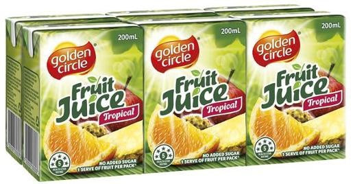 Golden Circle Tropical Juice 6pk 200ml