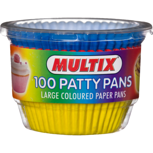 Multix Patty Pans Coloured 100pk