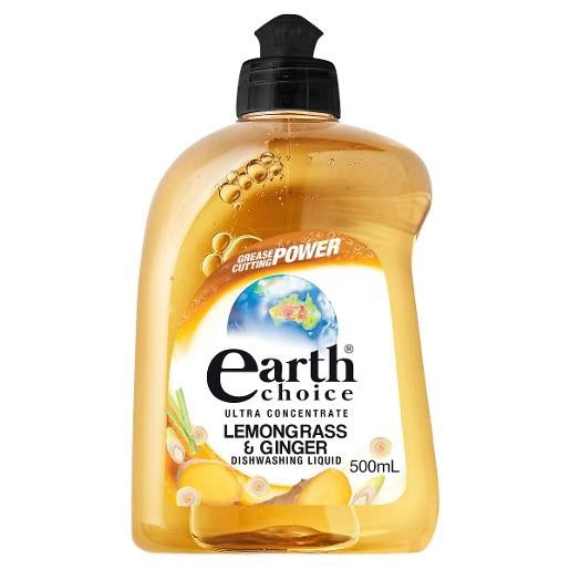 Earth Choice Lemongrass & Ginger Dishwashing Liquid Concentrate 500ml