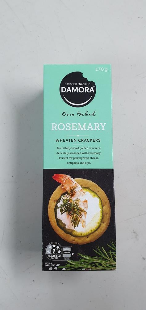 Damora Rosemary Wheaten Crackers 170g