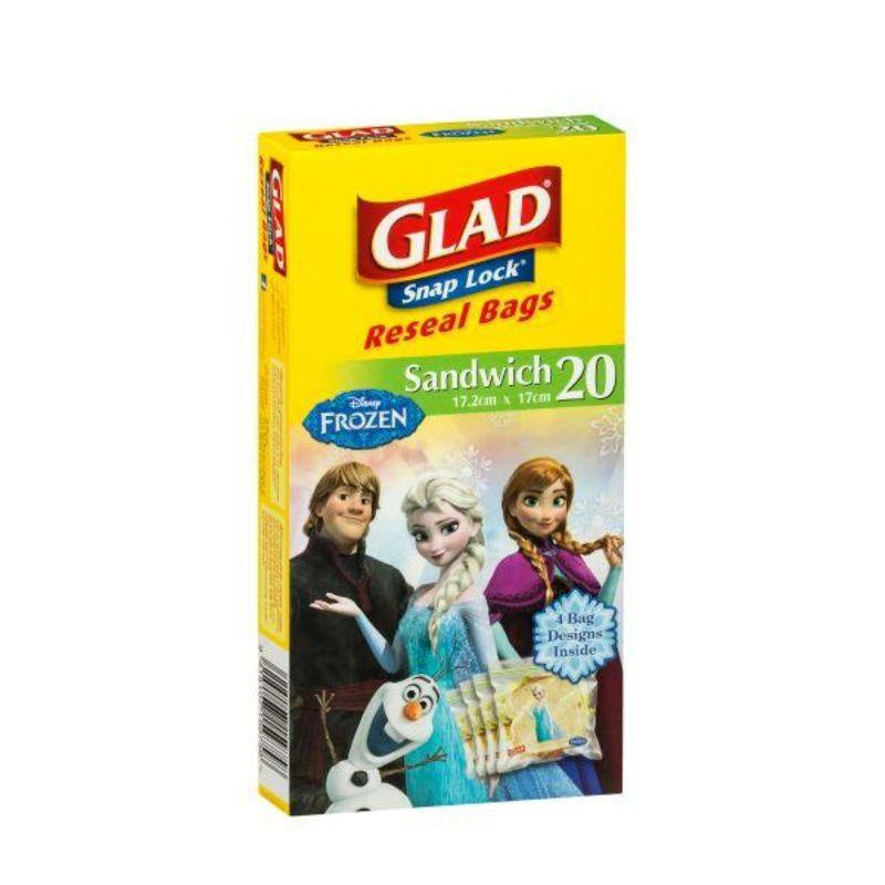 GLAD Snaplock Sandwich Bags 20pk - Kids Girls