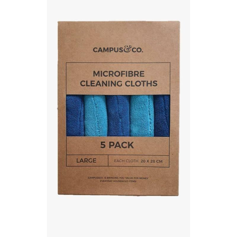 Campus&Co. Microfibre Cleaning Cloth BLUE 20x28 5pk