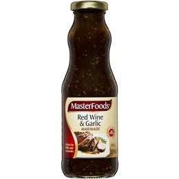 Masterfoods Red Wine Garlic Marinade 375g