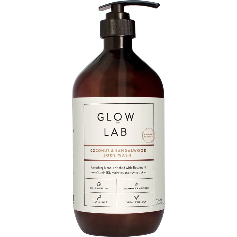 Glow Lab Coconut & Sandalwood Body Wash 900ml