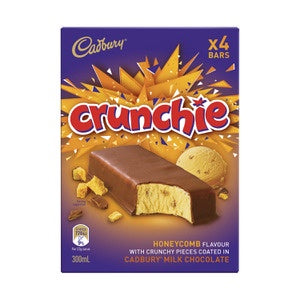 Cadbury Crunchie Ice Cream 4pk