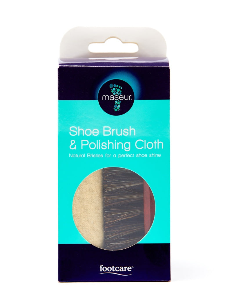 Maseur Footcare Shoe Brush & Polishing Cloth