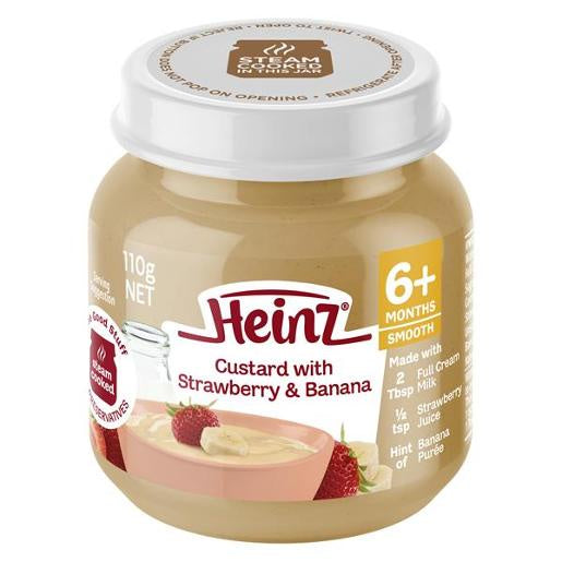 Heinz Strawberry & Banana Custard 110g