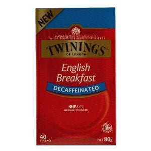 Twinings English Breakfast Decaffeinated Tea Bags 40pk