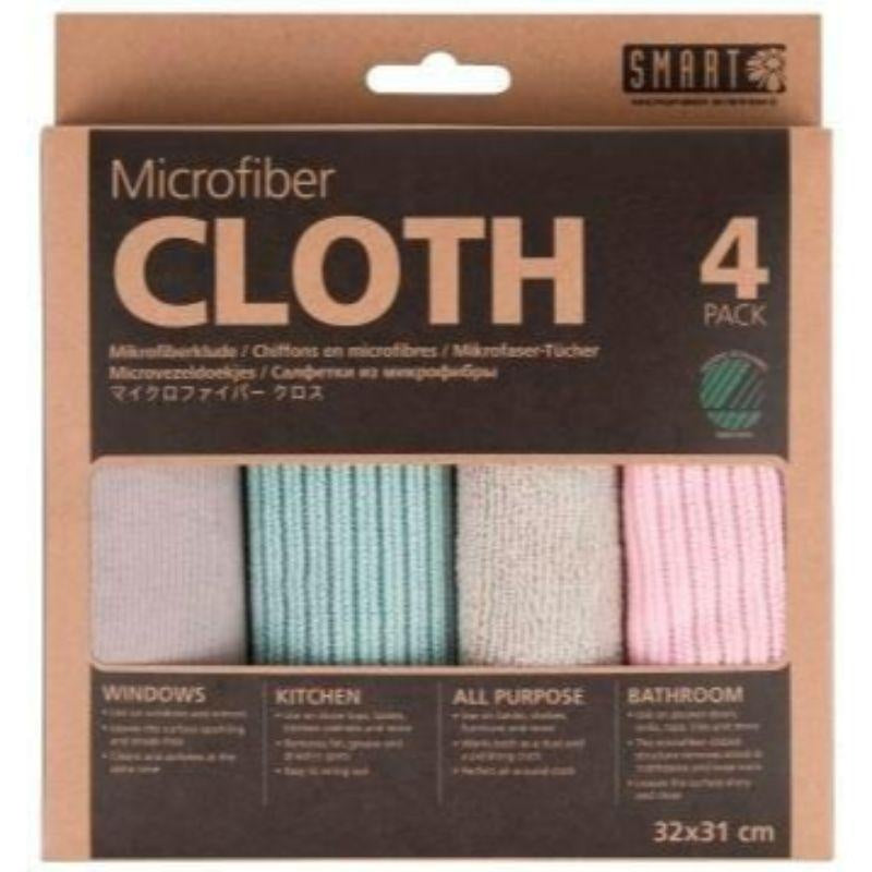 Smart Microfibre Cloths 4pk