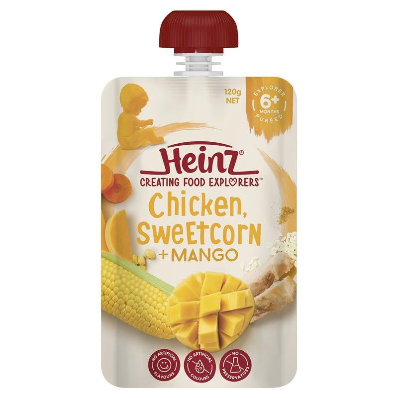 Heinz Chicken Corn & Mango 6m+ 120g