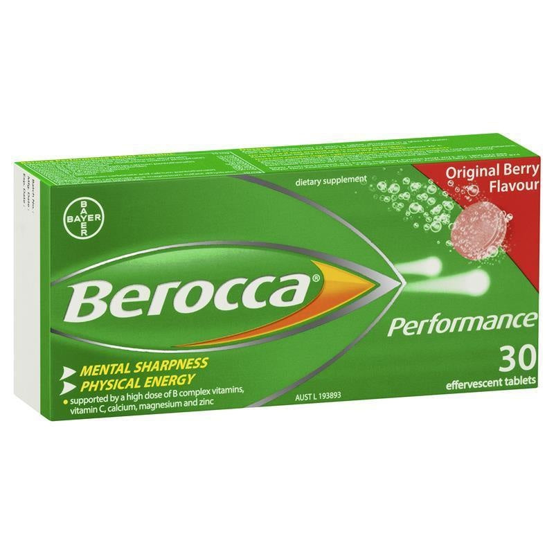 Berocca Vitamin B & C Original Berry Flavour Energy 30 Pack