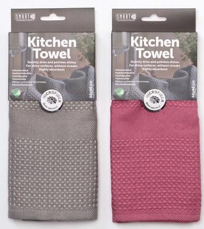 Smart Microfibre Kitchen Towel Cloths 2pk