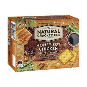 The Natural Cracker Co Honey Soy Chicken Crispy Crackers 160g