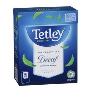 Tetley Decaffeinated Black Tea Bags 100pk