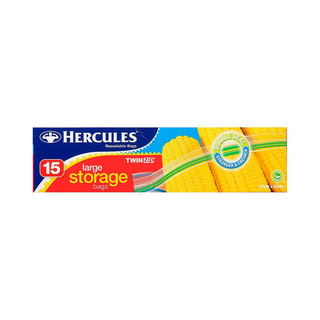 Hercules Resealable Bags 15pk