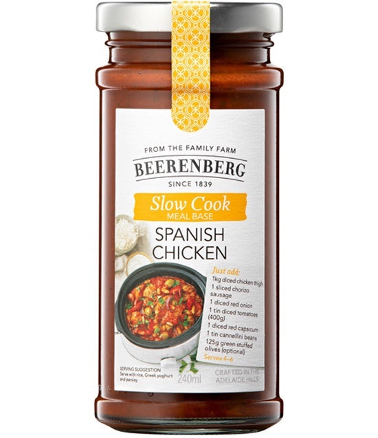 Beerenberg Spanish Chicken Slow Cook Sauce 240ml