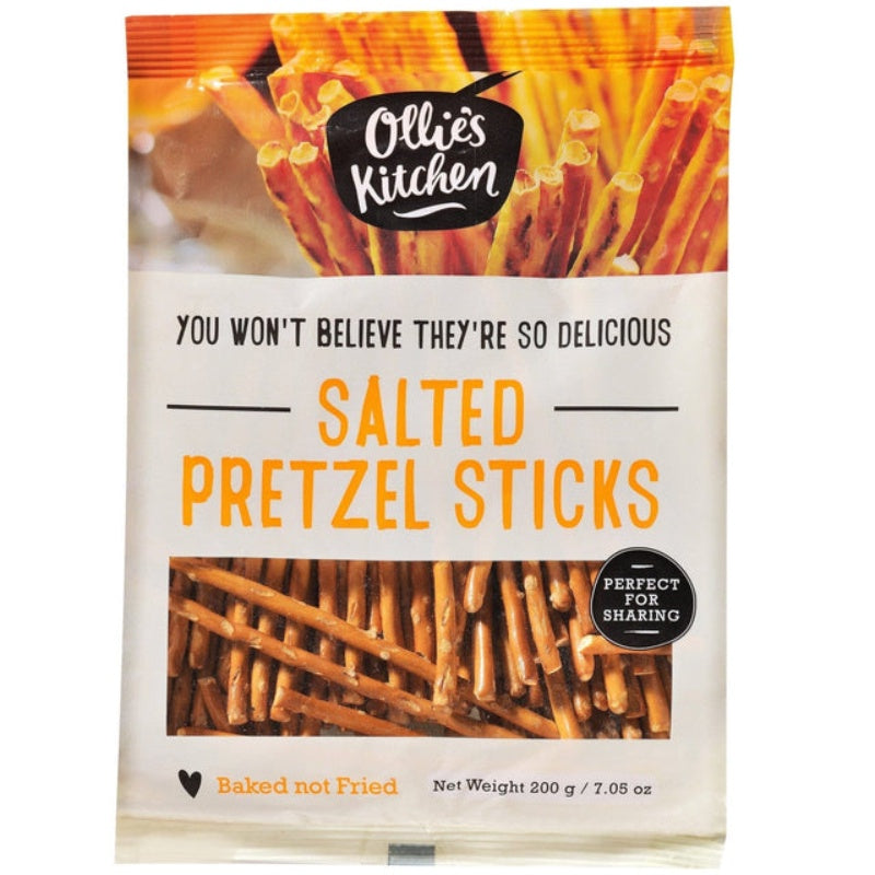 Ollies Kitchen Salted Pretzel Sticks 200g