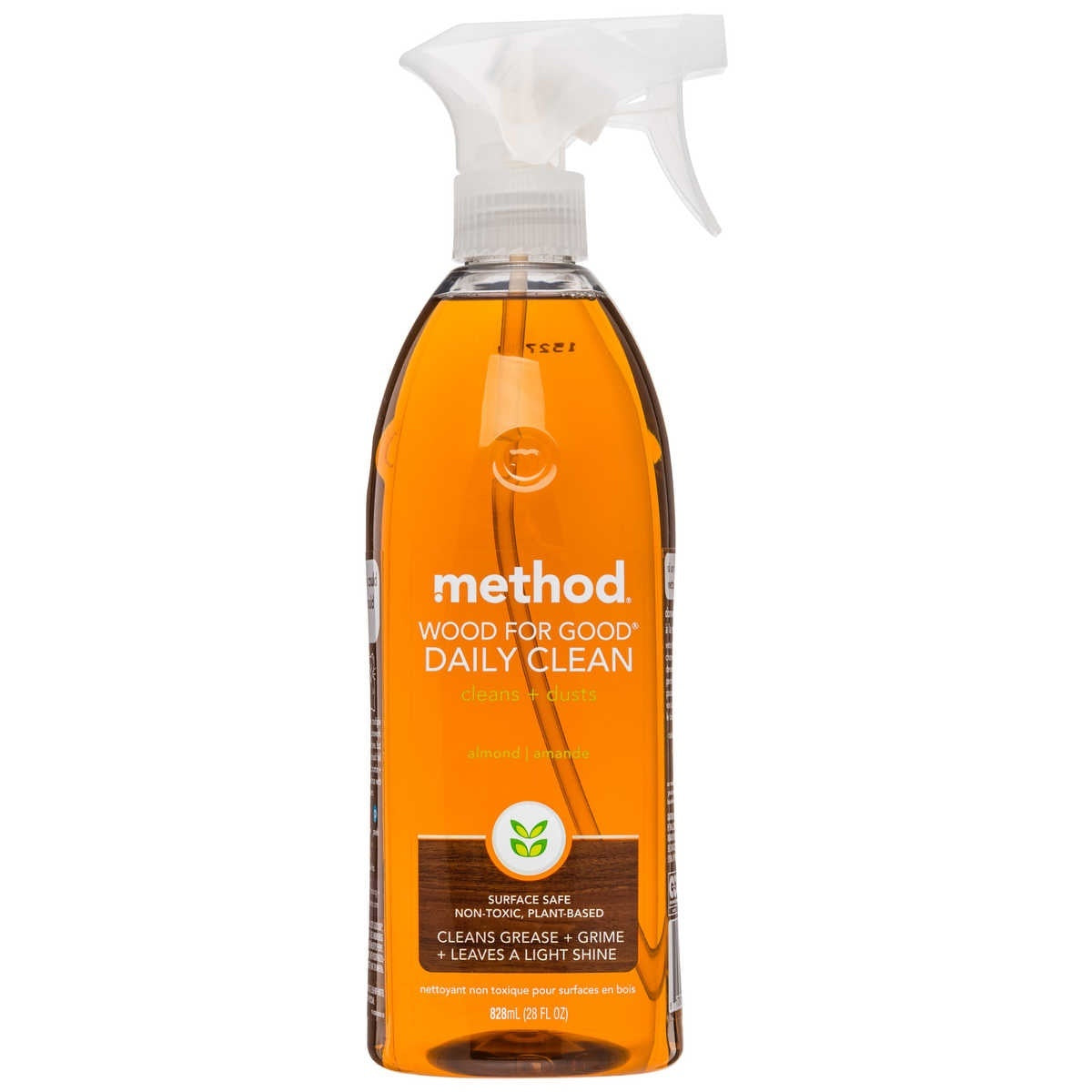 Method Wood For Good Daily Clean Cleans & Dust Almond 828ml