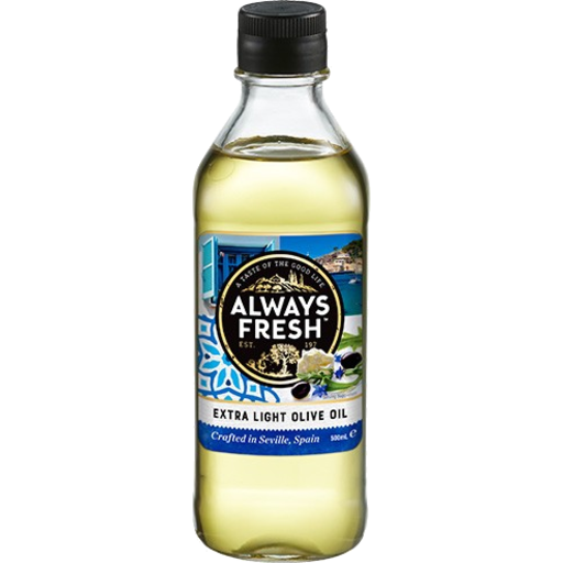 Always Fresh 100% Extra Light Spanish Olive Oil 500ml