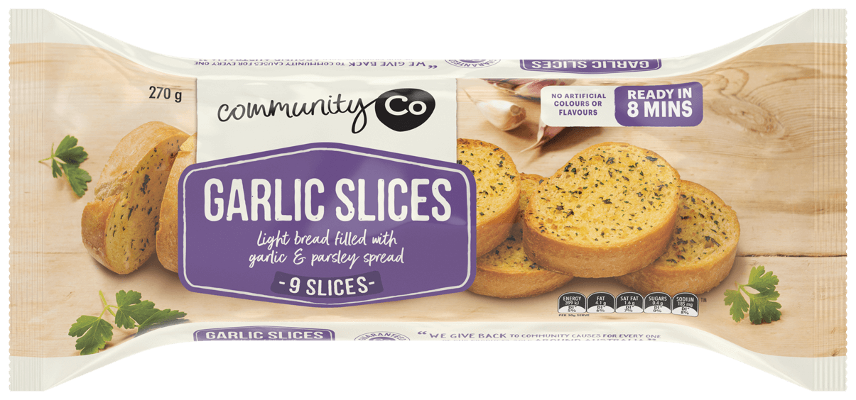 Community Co Garlic Slices 9pk