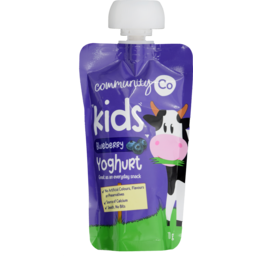 Community Co Kids Blueberry Yoghurt Pouch 70g