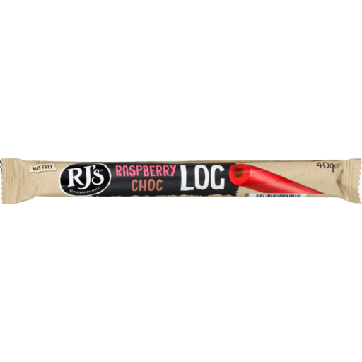 RJ's Raspberry Single Choc Log 40g