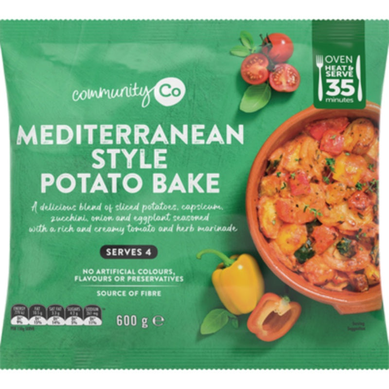 Community Co Frozen Mediterranean & Potato Bake 600g