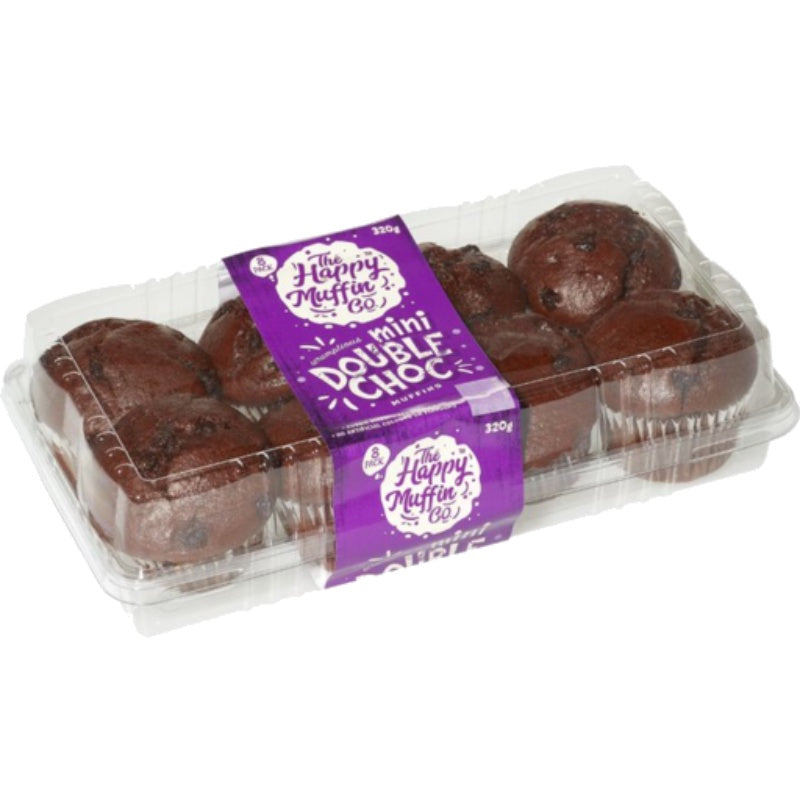 Happy Muffin Muffin Mini Double Chocolate Chip 8pk