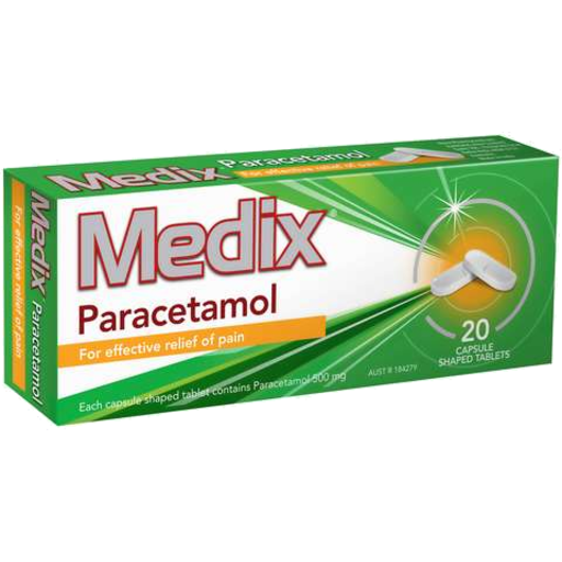 Medix Paracetamol Caplets 20s