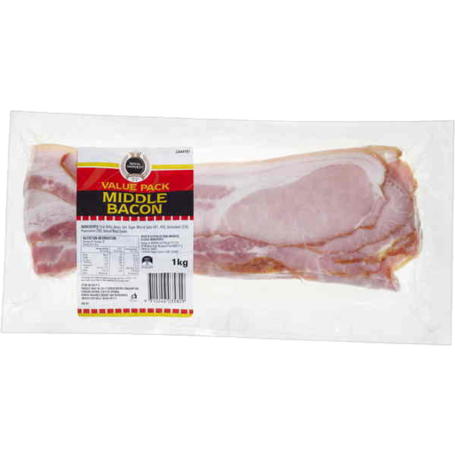 Royal Harvest Middle Bacon 1kg