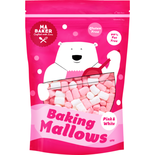 MA Baker Baking Mallows Pink & White 150g