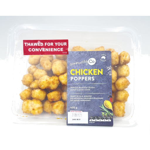 Community Co Chicken Poppers 400g