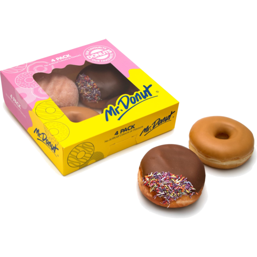 Mr Donut Mixed Donuts 4pk