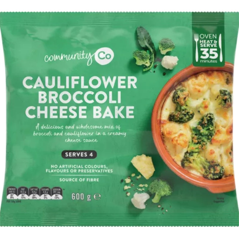 Community Co Frozen Cauliflower & Broccoli Bake 600g