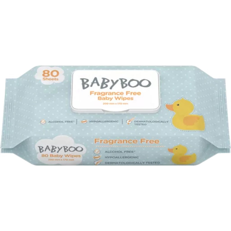 Baby Boo Unscented Baby Wipes 80pk