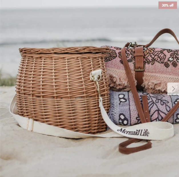 Kailani- Insulated Wicker Picnic Basket