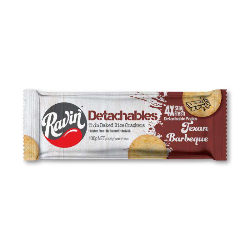 Ravin' Detachable Cracker Texan BBQ 100G